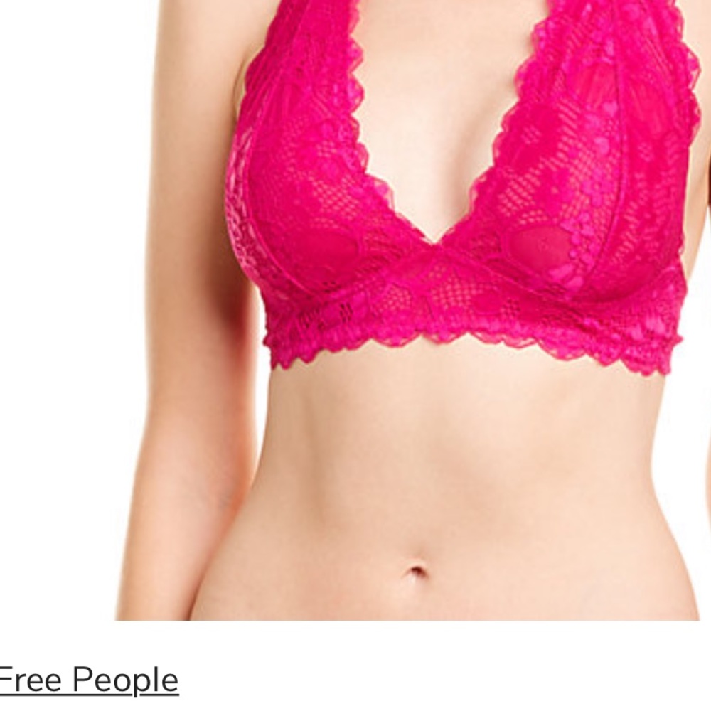 NWTs free people Galloon Lace Halter Bra
